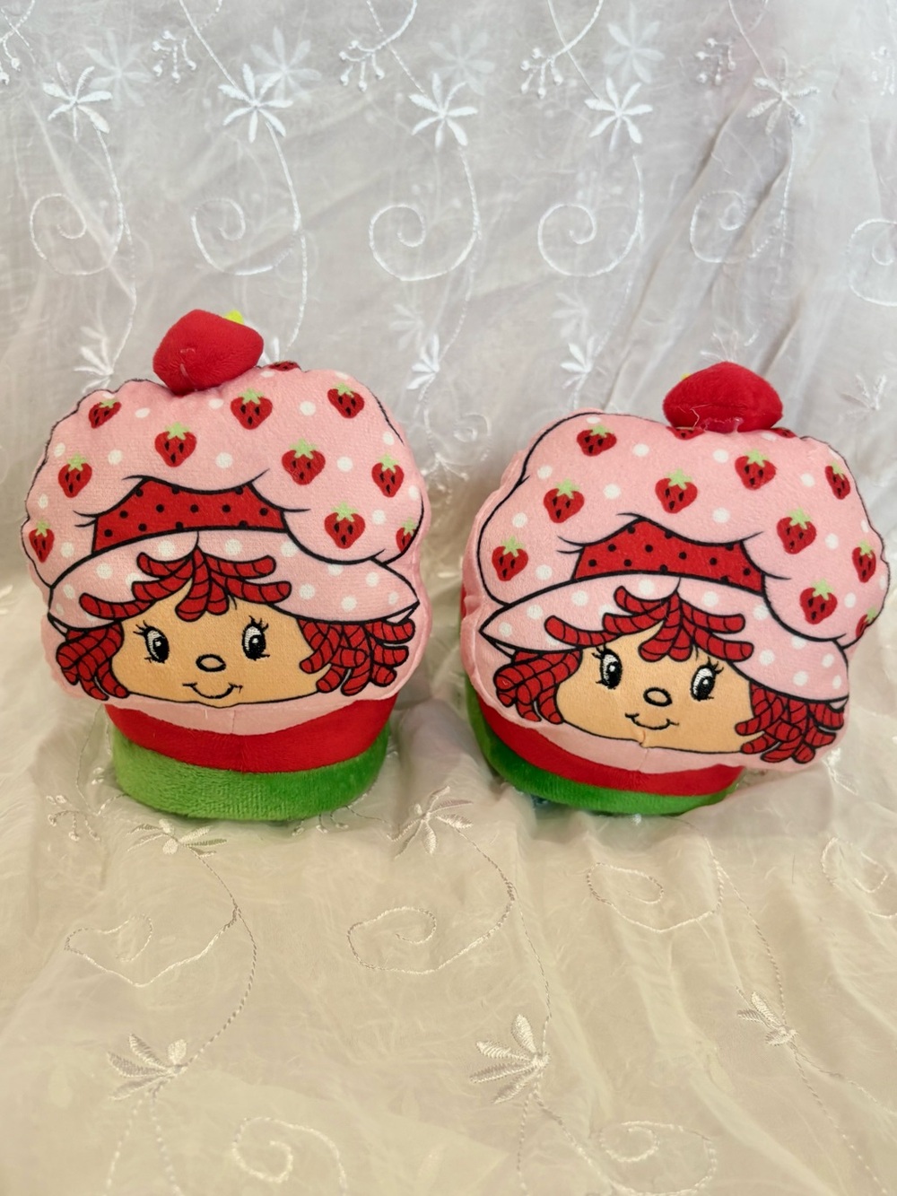 NWOT Strawberry Shortcake Plush Toy - Pink/Red/Green Slippers